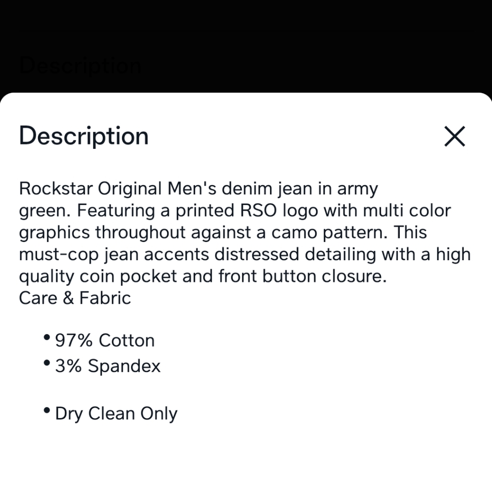 ROCKSTAR RIDGE PRINTED JEAN - Picture 5 of 5